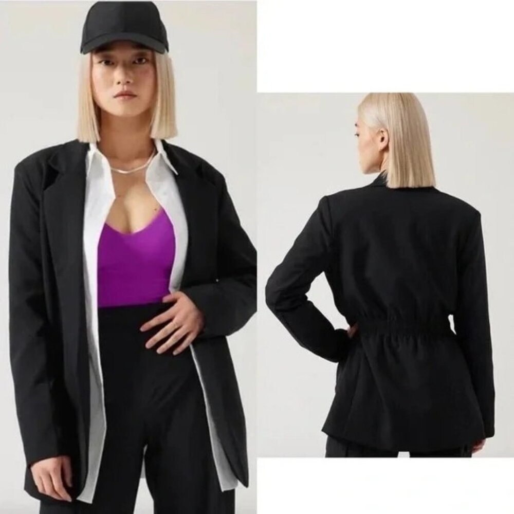 Athleta Endless Primatwill Athleisure Cinched Waist Jacket